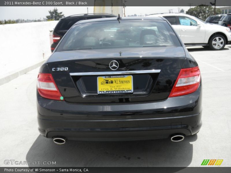 Black / Black 2011 Mercedes-Benz C 300 Sport
