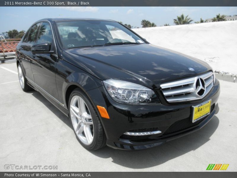 Black / Black 2011 Mercedes-Benz C 300 Sport