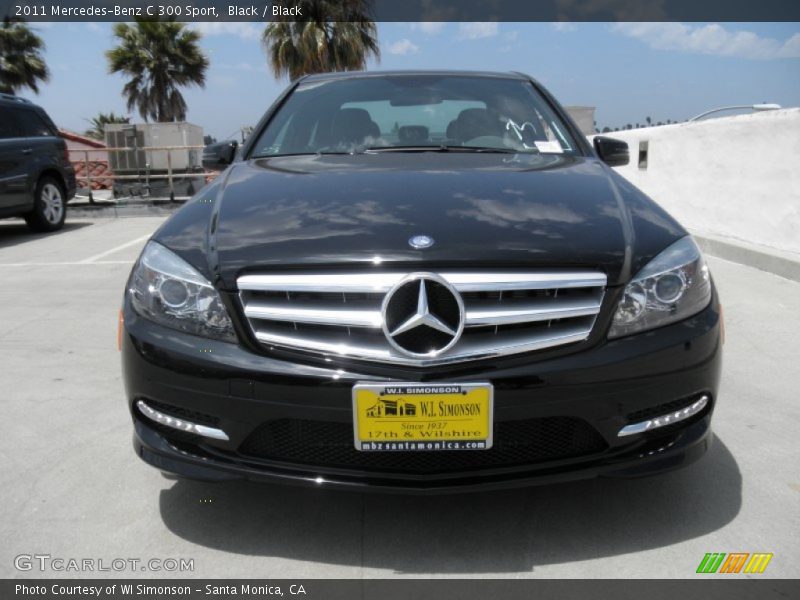 Black / Black 2011 Mercedes-Benz C 300 Sport