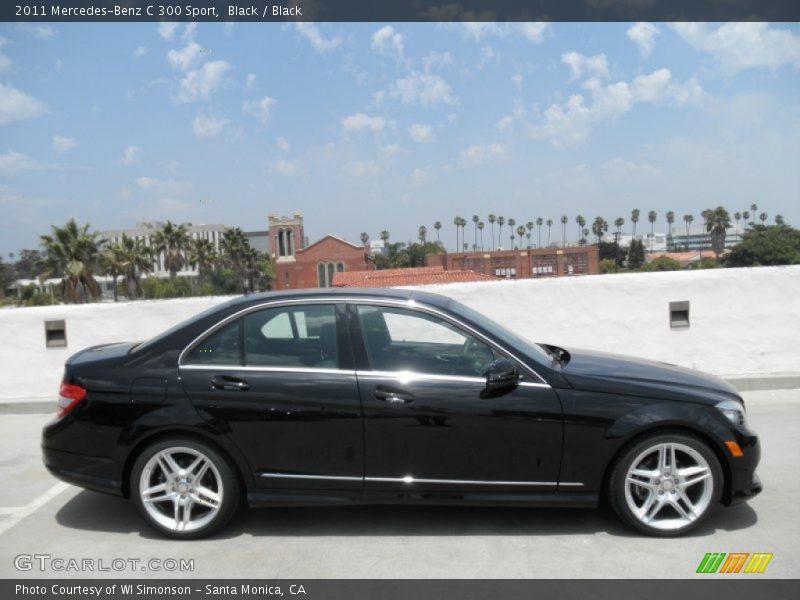 Black / Black 2011 Mercedes-Benz C 300 Sport