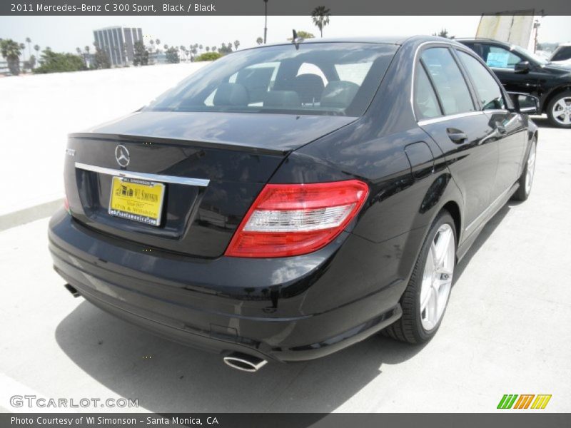Black / Black 2011 Mercedes-Benz C 300 Sport