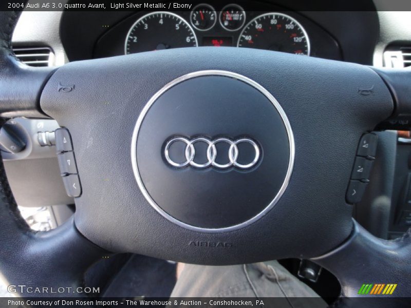 Light Silver Metallic / Ebony 2004 Audi A6 3.0 quattro Avant