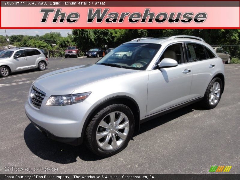 Liquid Platinum Metallic / Wheat 2006 Infiniti FX 45 AWD