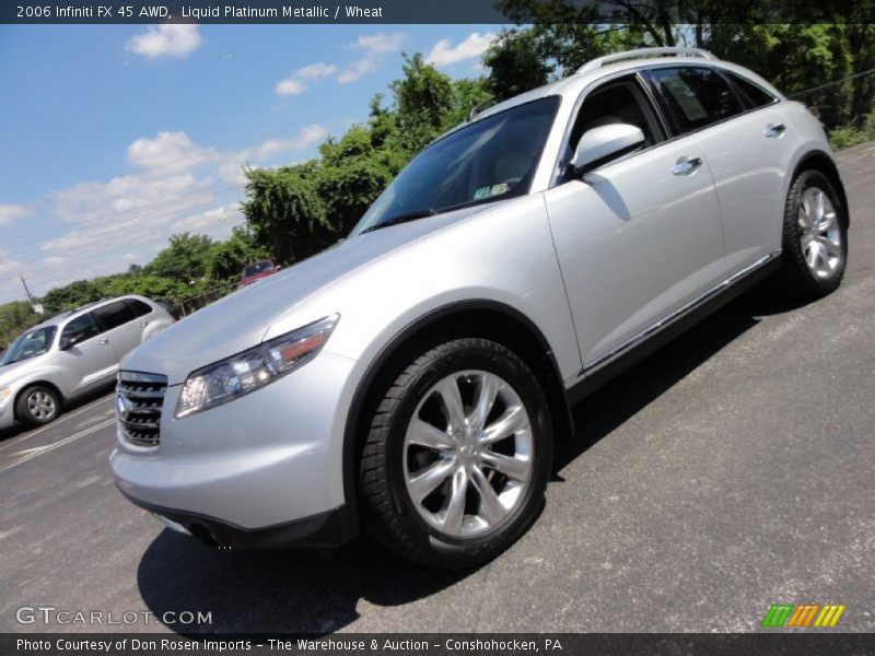 Liquid Platinum Metallic / Wheat 2006 Infiniti FX 45 AWD