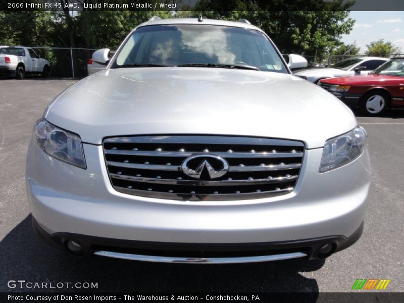 Liquid Platinum Metallic / Wheat 2006 Infiniti FX 45 AWD