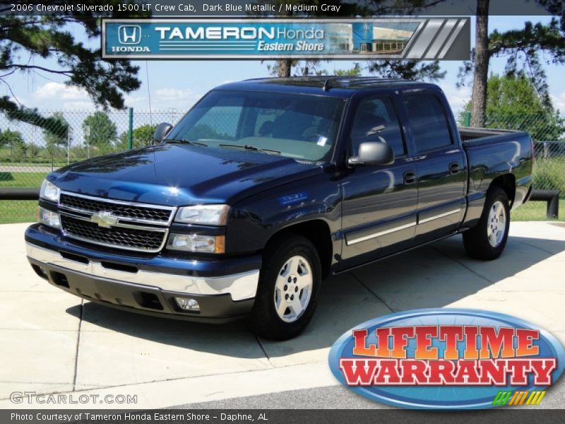 Dark Blue Metallic / Medium Gray 2006 Chevrolet Silverado 1500 LT Crew Cab