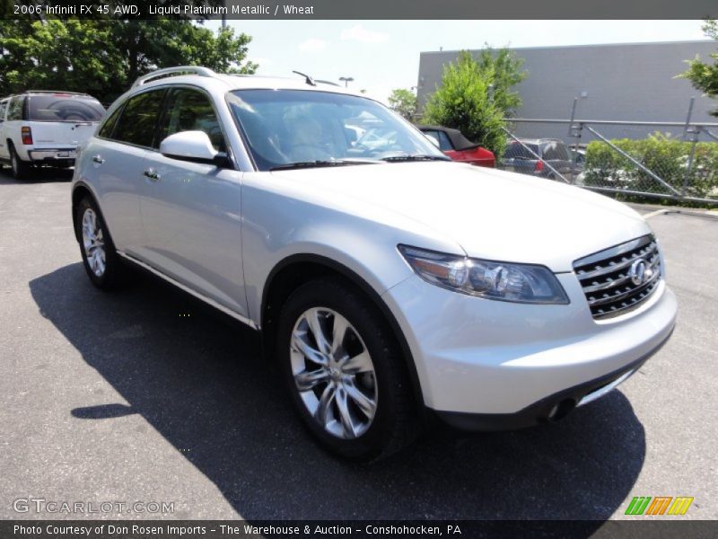 Liquid Platinum Metallic / Wheat 2006 Infiniti FX 45 AWD