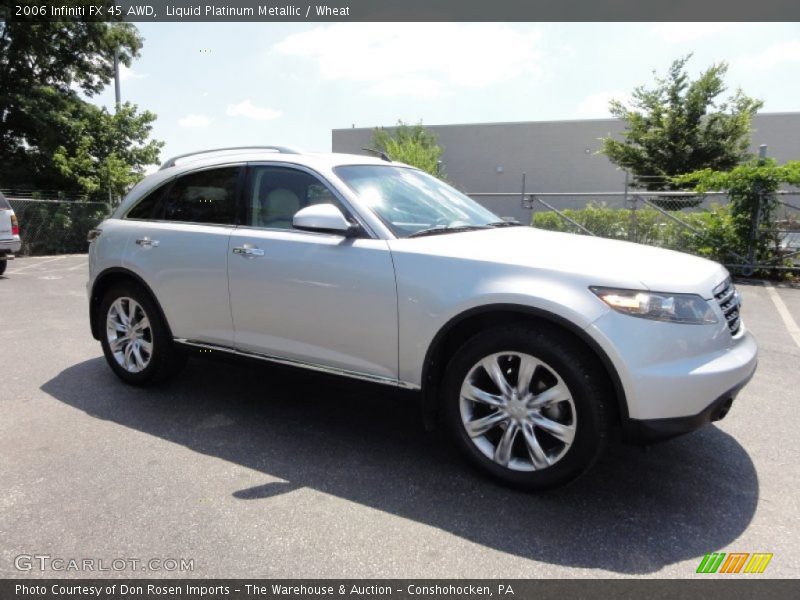 Liquid Platinum Metallic / Wheat 2006 Infiniti FX 45 AWD