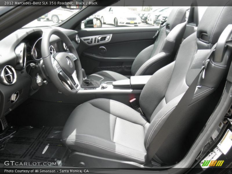  2012 SLK 350 Roadster Black Interior