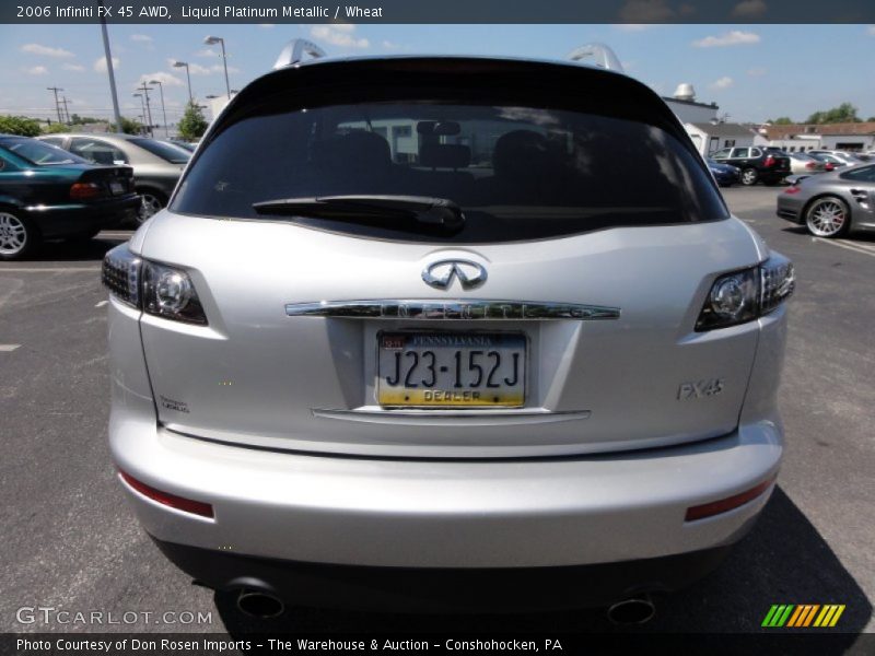 Liquid Platinum Metallic / Wheat 2006 Infiniti FX 45 AWD