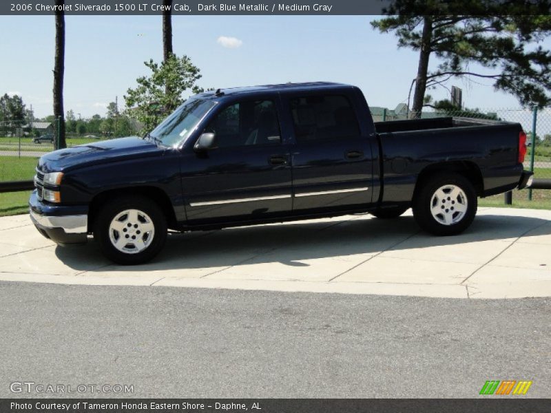 Dark Blue Metallic / Medium Gray 2006 Chevrolet Silverado 1500 LT Crew Cab
