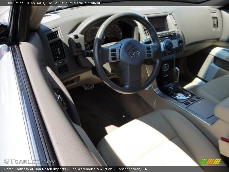 Liquid Platinum Metallic / Wheat 2006 Infiniti FX 45 AWD