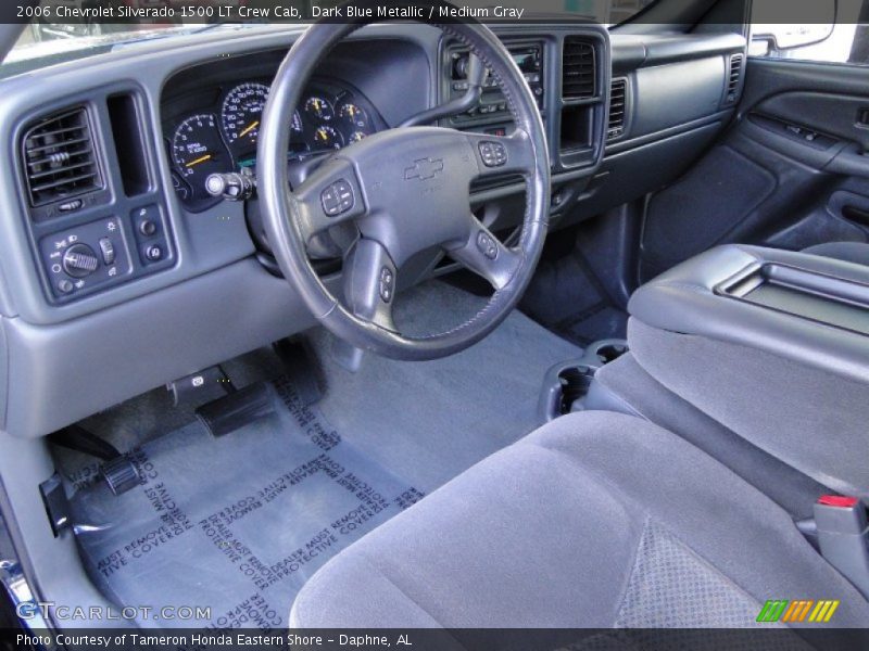 Dark Blue Metallic / Medium Gray 2006 Chevrolet Silverado 1500 LT Crew Cab
