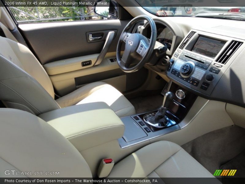 Liquid Platinum Metallic / Wheat 2006 Infiniti FX 45 AWD