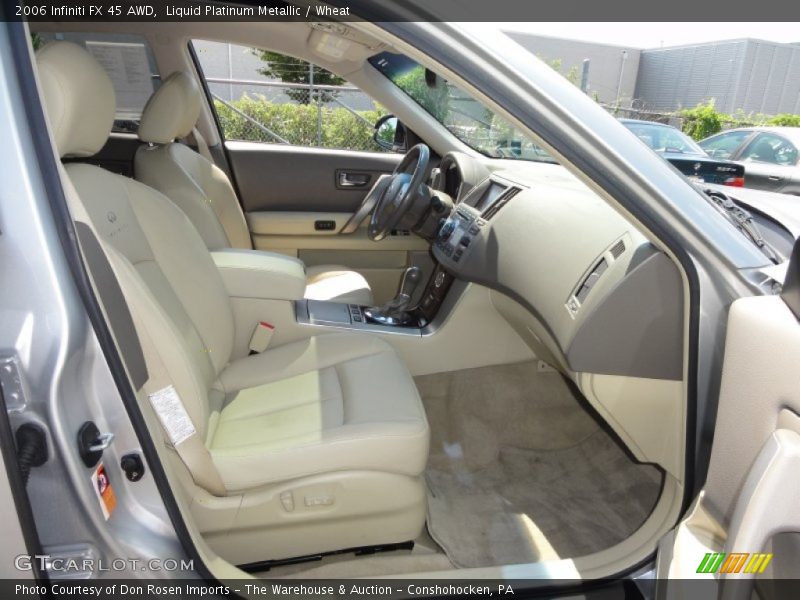Liquid Platinum Metallic / Wheat 2006 Infiniti FX 45 AWD