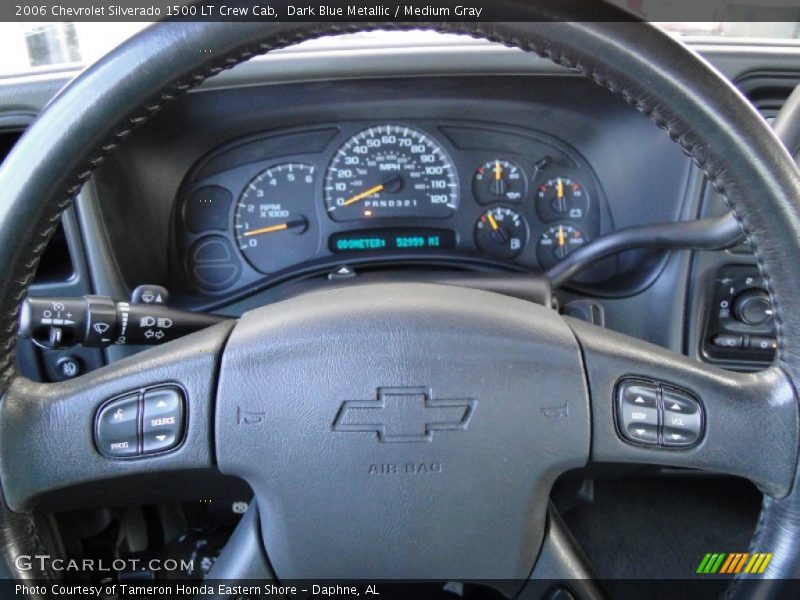 Dark Blue Metallic / Medium Gray 2006 Chevrolet Silverado 1500 LT Crew Cab