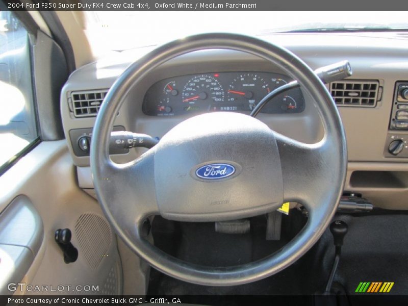 Oxford White / Medium Parchment 2004 Ford F350 Super Duty FX4 Crew Cab 4x4