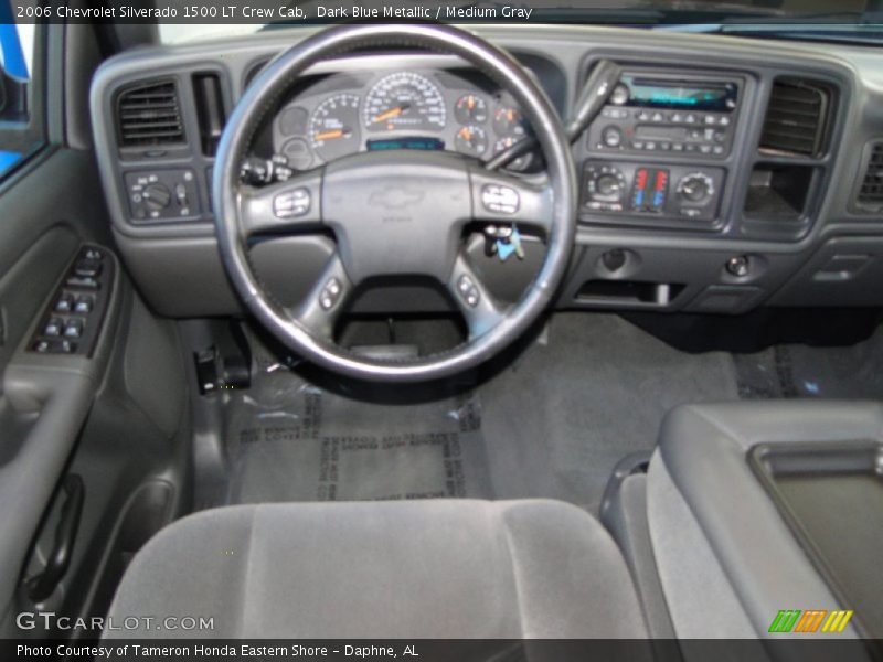 Dark Blue Metallic / Medium Gray 2006 Chevrolet Silverado 1500 LT Crew Cab