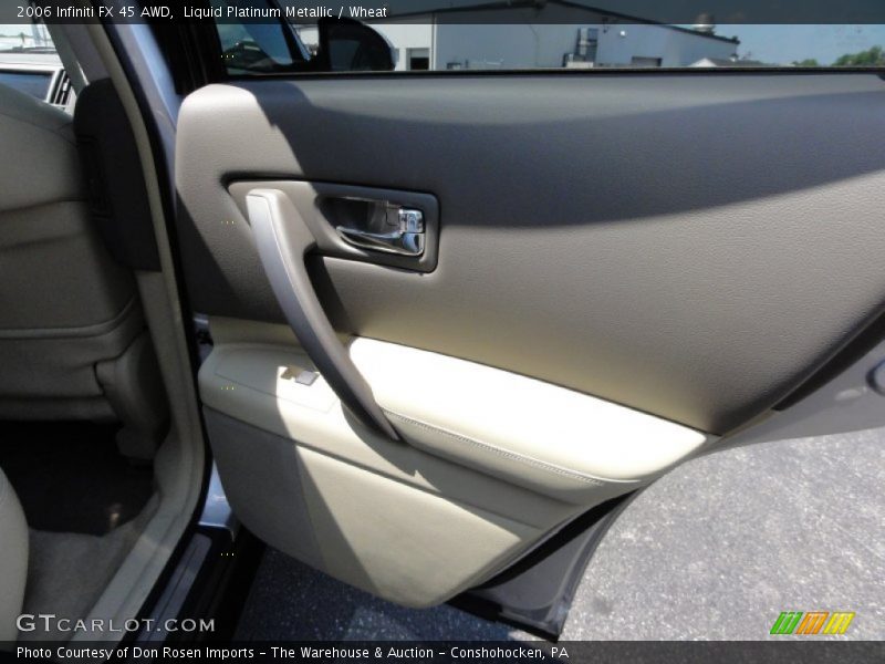 Liquid Platinum Metallic / Wheat 2006 Infiniti FX 45 AWD
