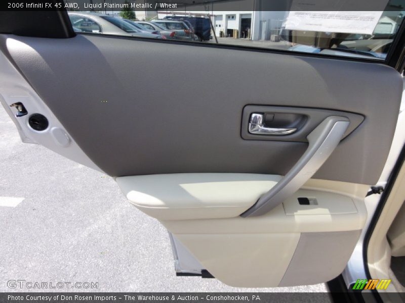 Liquid Platinum Metallic / Wheat 2006 Infiniti FX 45 AWD