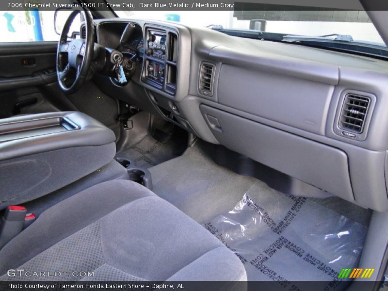 Dark Blue Metallic / Medium Gray 2006 Chevrolet Silverado 1500 LT Crew Cab