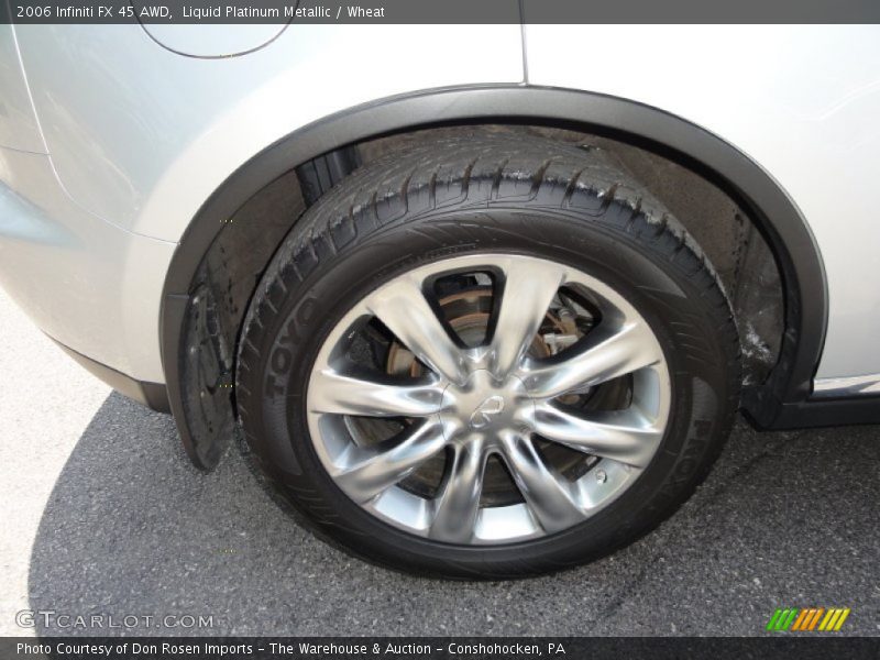 Liquid Platinum Metallic / Wheat 2006 Infiniti FX 45 AWD