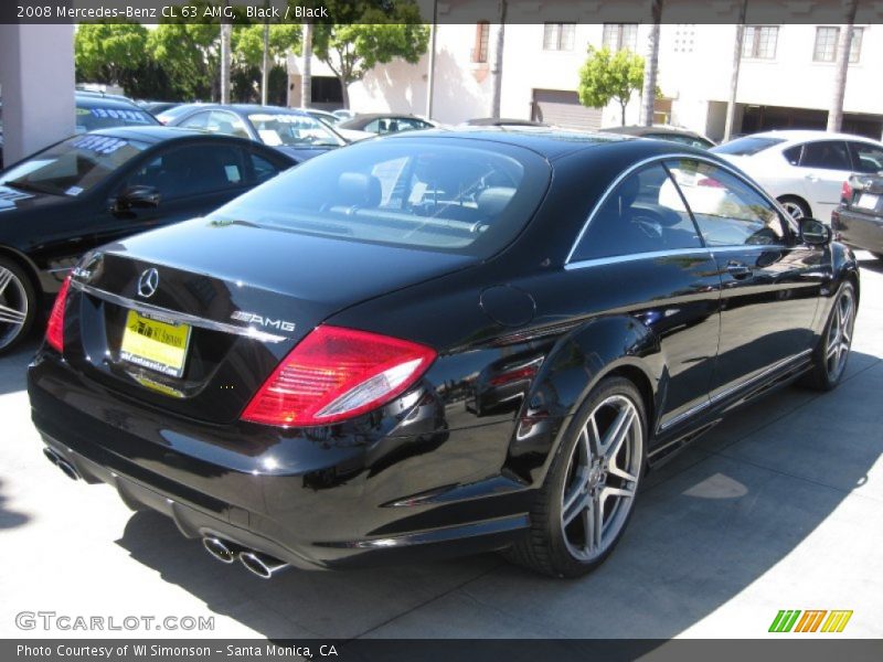 Black / Black 2008 Mercedes-Benz CL 63 AMG