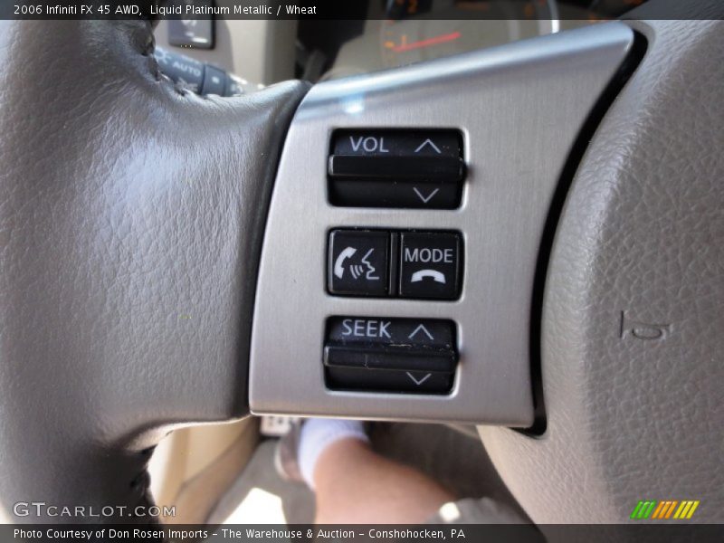 Liquid Platinum Metallic / Wheat 2006 Infiniti FX 45 AWD