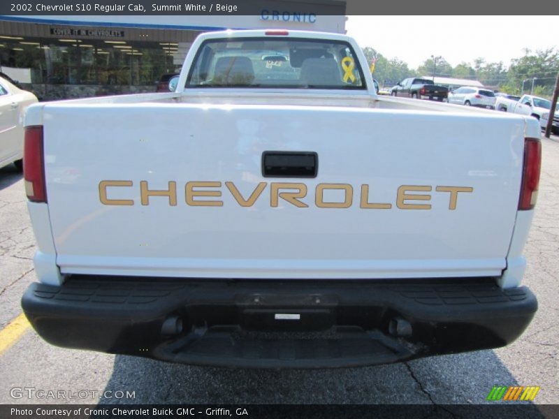 Summit White / Beige 2002 Chevrolet S10 Regular Cab