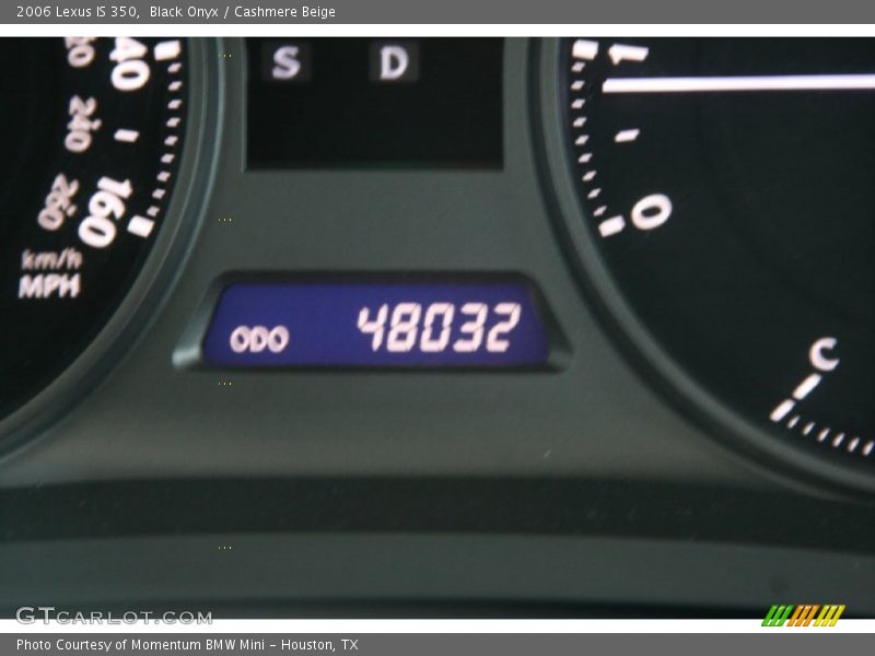 Black Onyx / Cashmere Beige 2006 Lexus IS 350