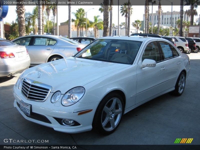 Arctic White / Cashmere 2009 Mercedes-Benz E 350 Sedan