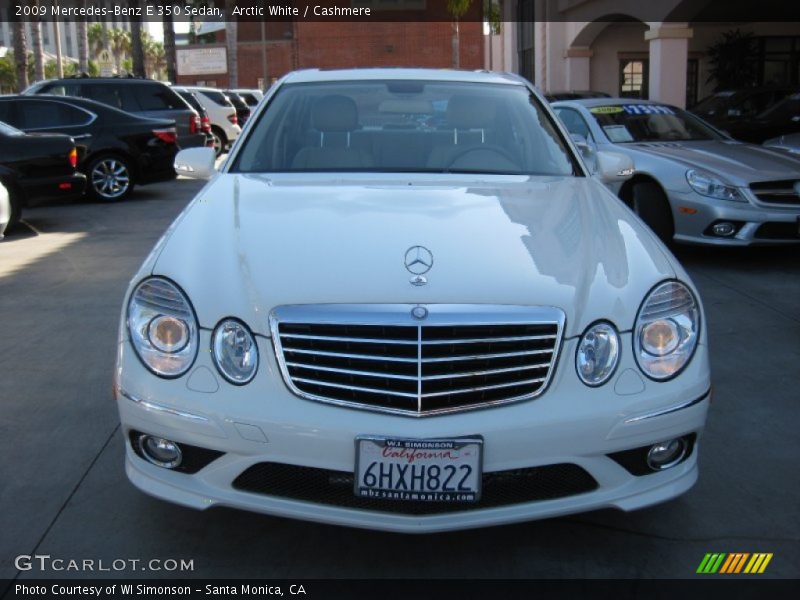 Arctic White / Cashmere 2009 Mercedes-Benz E 350 Sedan
