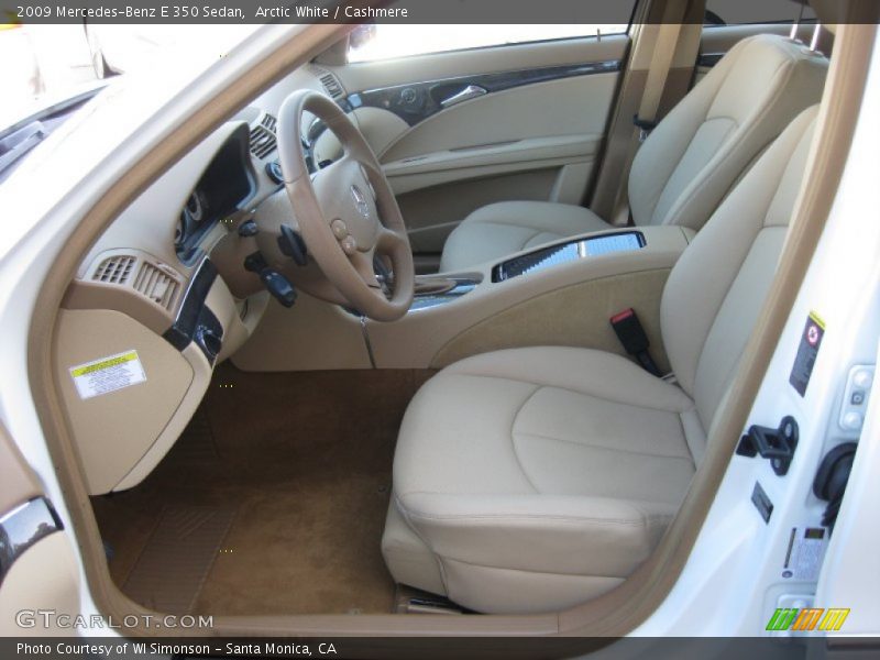 Arctic White / Cashmere 2009 Mercedes-Benz E 350 Sedan