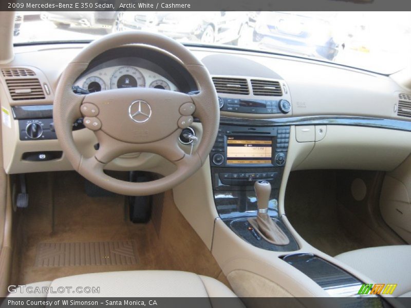 Arctic White / Cashmere 2009 Mercedes-Benz E 350 Sedan