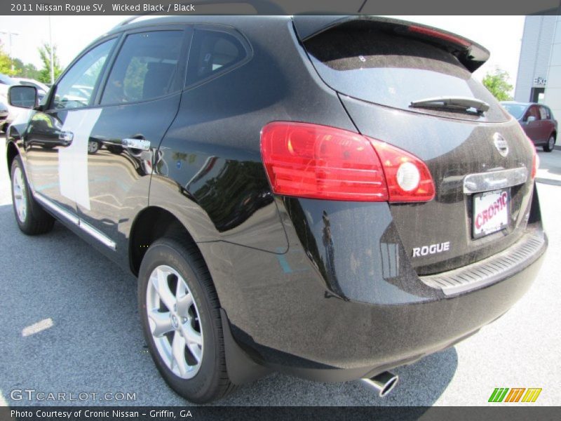 Wicked Black / Black 2011 Nissan Rogue SV
