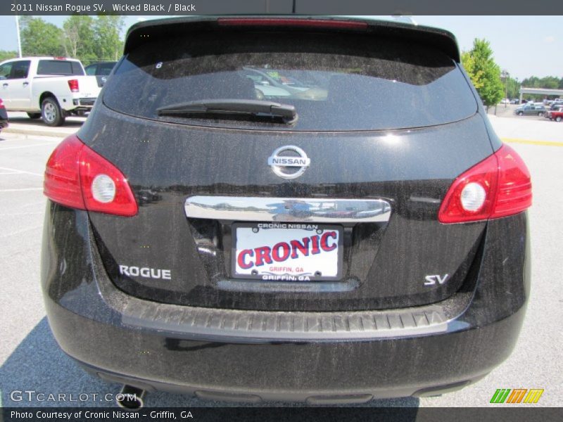 Wicked Black / Black 2011 Nissan Rogue SV