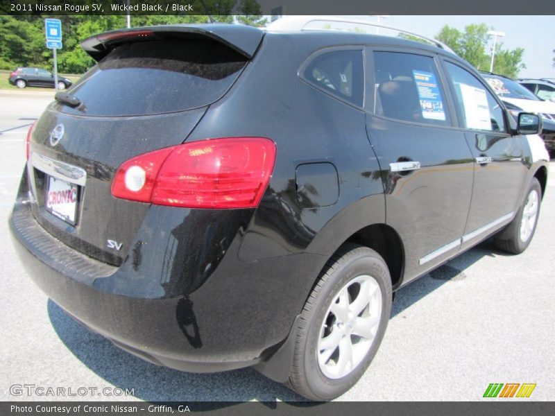 Wicked Black / Black 2011 Nissan Rogue SV