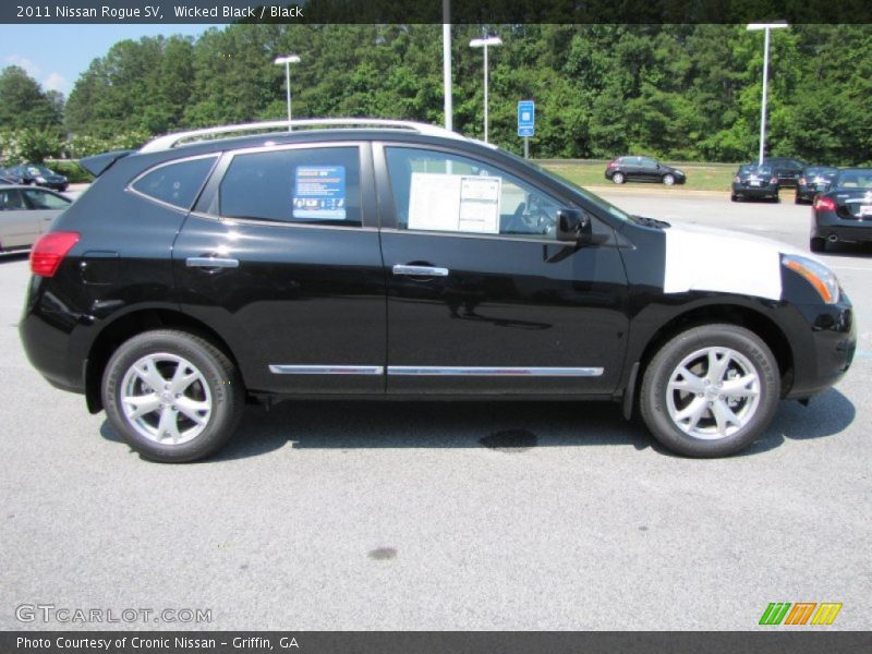 Wicked Black / Black 2011 Nissan Rogue SV