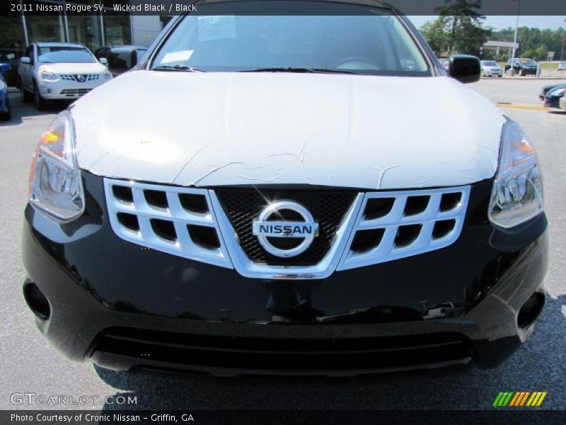 Wicked Black / Black 2011 Nissan Rogue SV