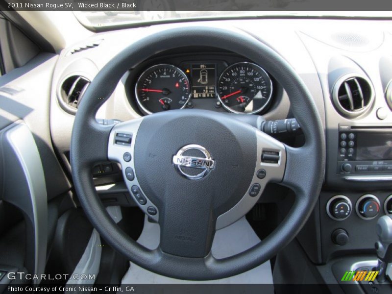 Wicked Black / Black 2011 Nissan Rogue SV