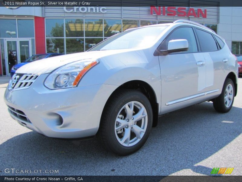 Silver Ice Metallic / Gray 2011 Nissan Rogue SV