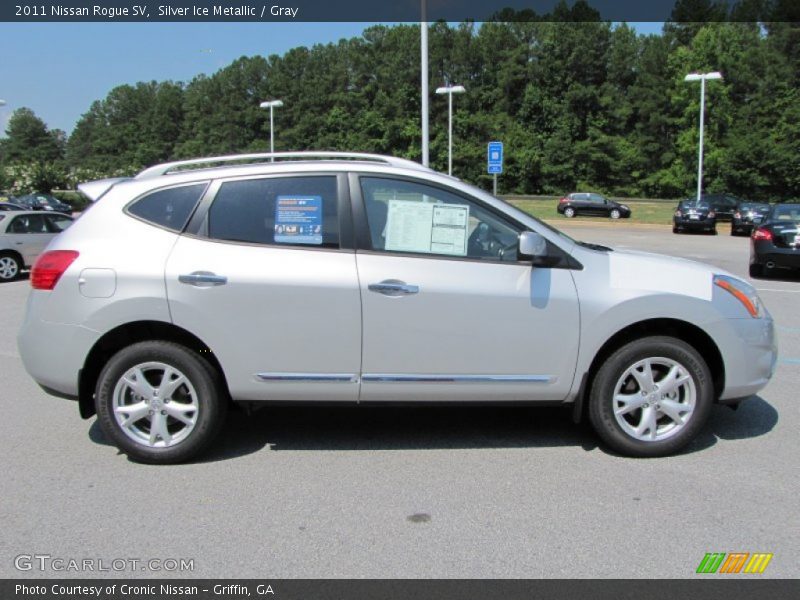 Silver Ice Metallic / Gray 2011 Nissan Rogue SV