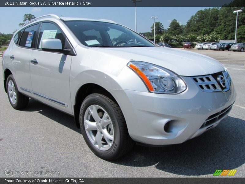 Silver Ice Metallic / Gray 2011 Nissan Rogue SV