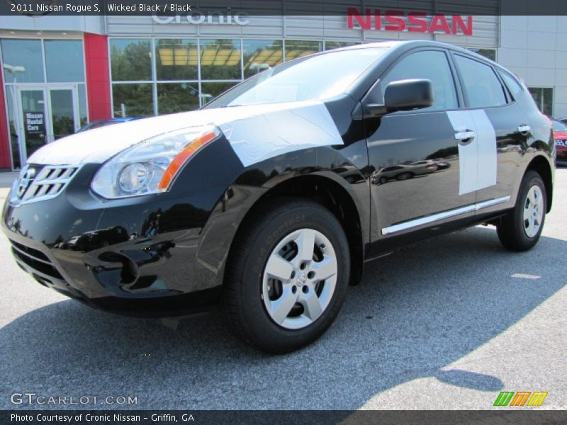 Wicked Black / Black 2011 Nissan Rogue S