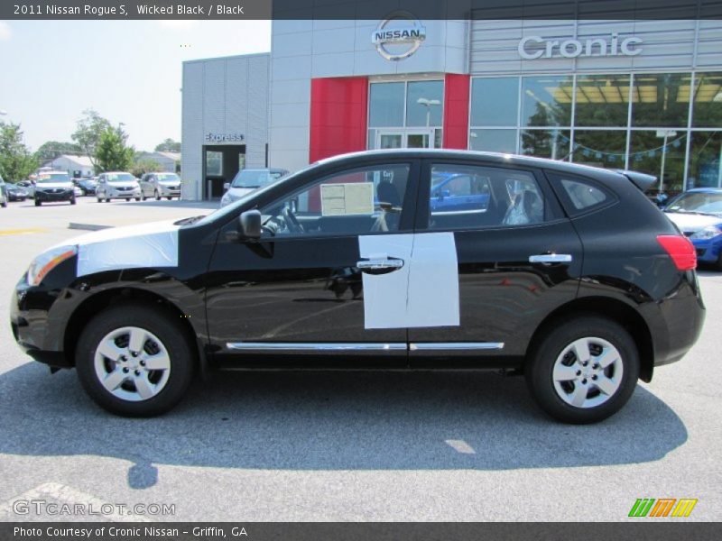 Wicked Black / Black 2011 Nissan Rogue S