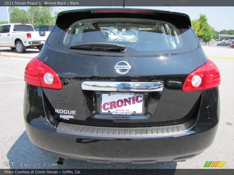 Wicked Black / Black 2011 Nissan Rogue S