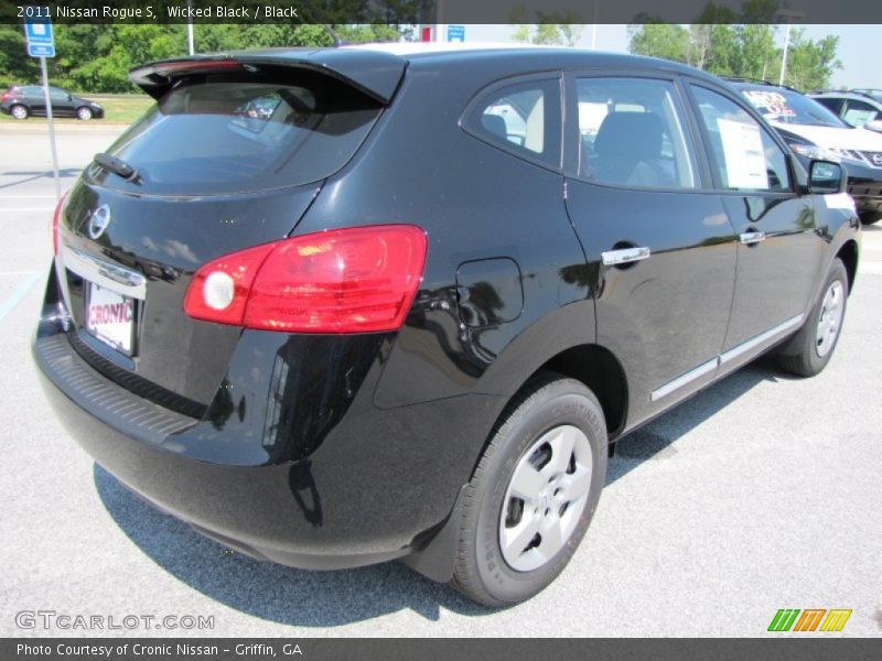 Wicked Black / Black 2011 Nissan Rogue S