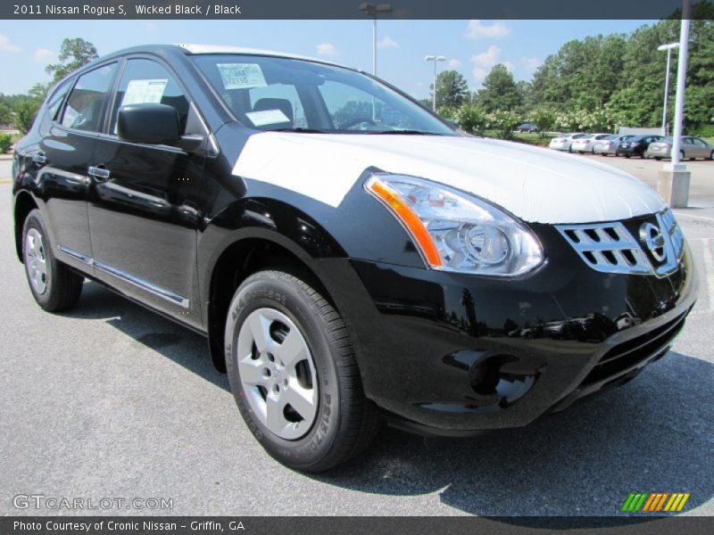 Wicked Black / Black 2011 Nissan Rogue S