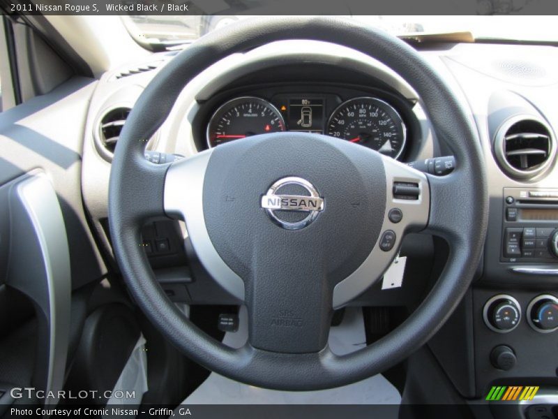 Wicked Black / Black 2011 Nissan Rogue S