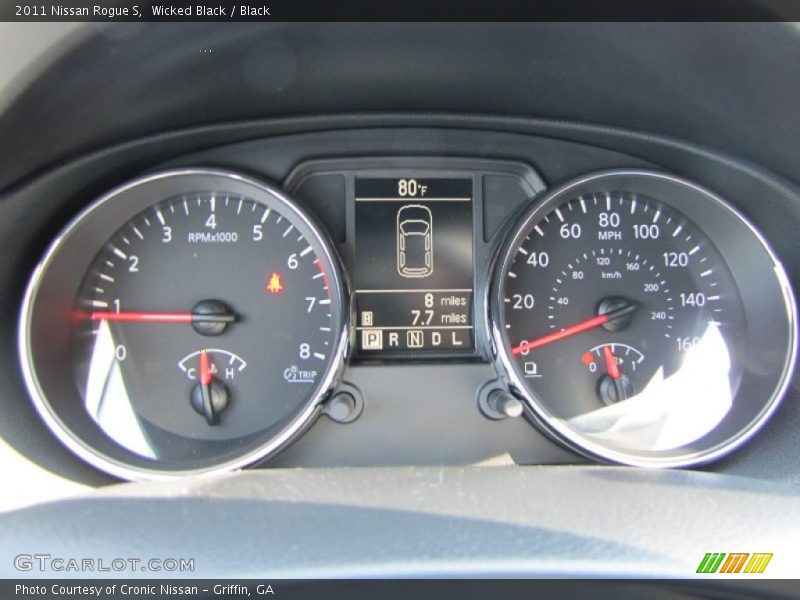 Wicked Black / Black 2011 Nissan Rogue S